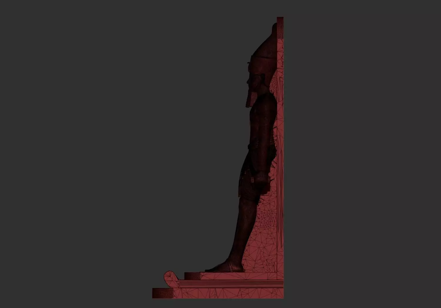 Egyptian Pharaoh king Amenhotep III Statue 3d printable model 3D print model_7