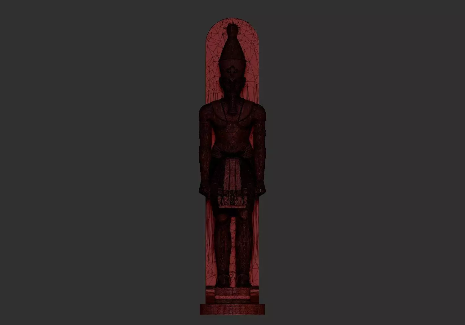Egyptian Pharaoh king Amenhotep III Statue 3d printable model 3D print model_5