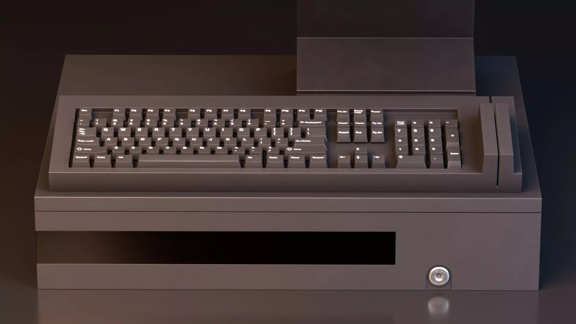 Modern POS System 3D model_6