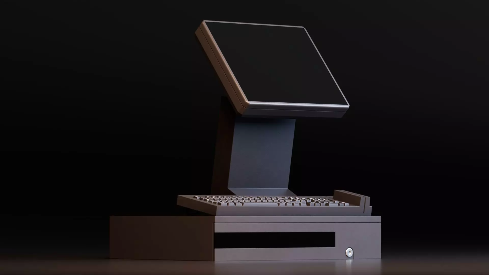 Modern POS System 3D model_0