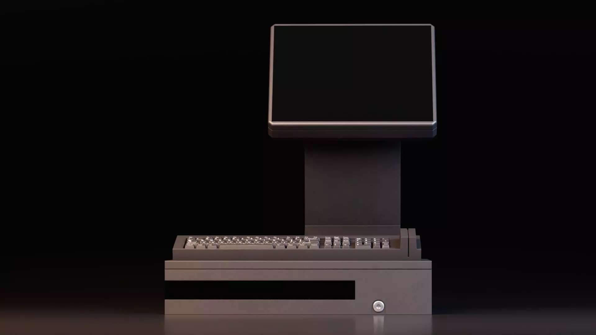 Modern POS System 3D model_2