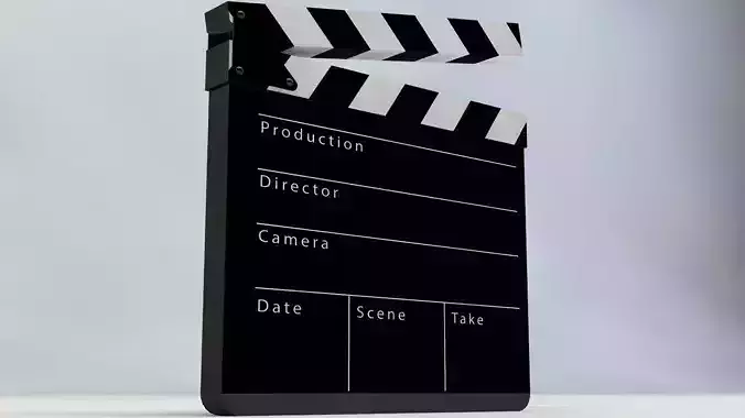 Film Slate Clapper 3D model