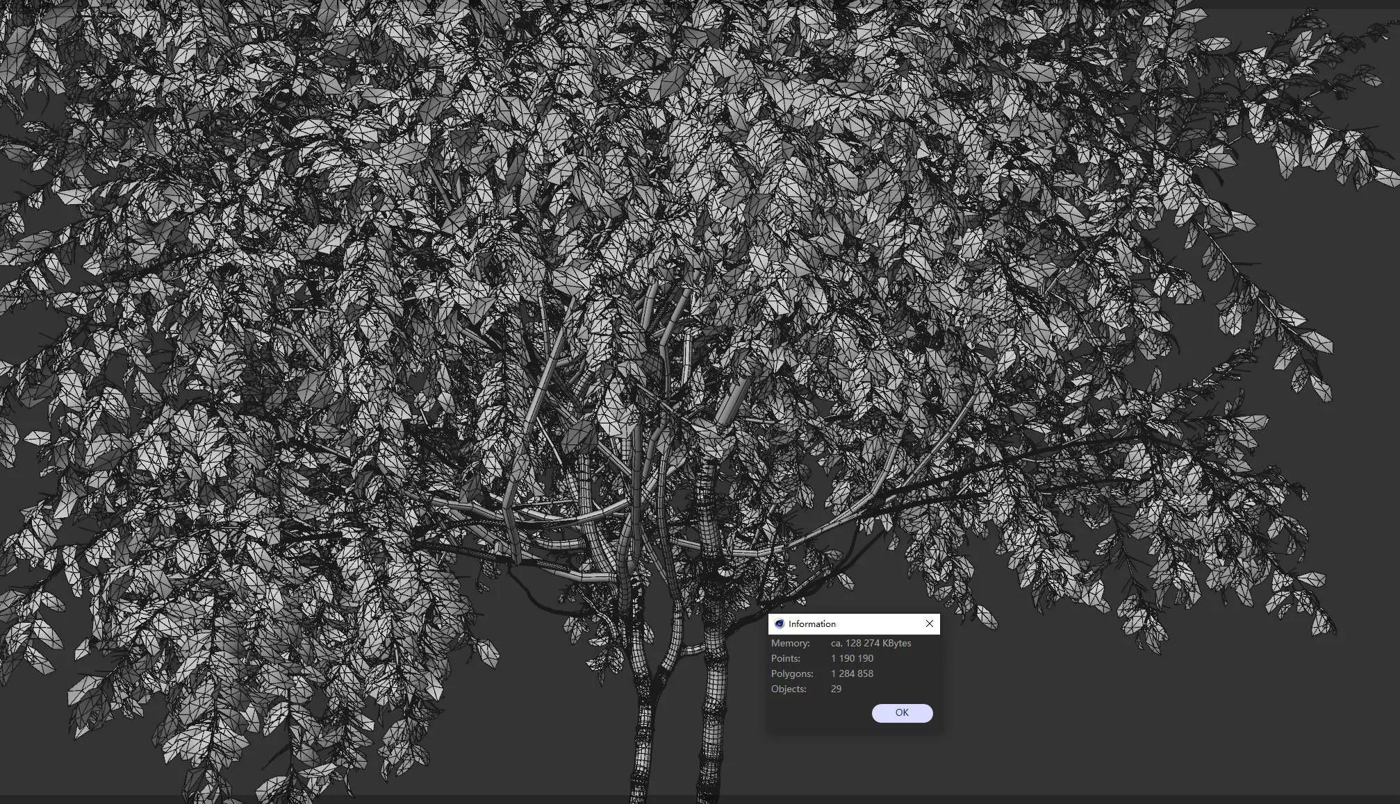 High quality Cherry Tree 01 Summer 3D model_6