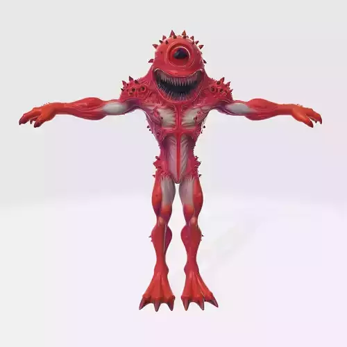 Monster Character 18 Low-poly 3D model