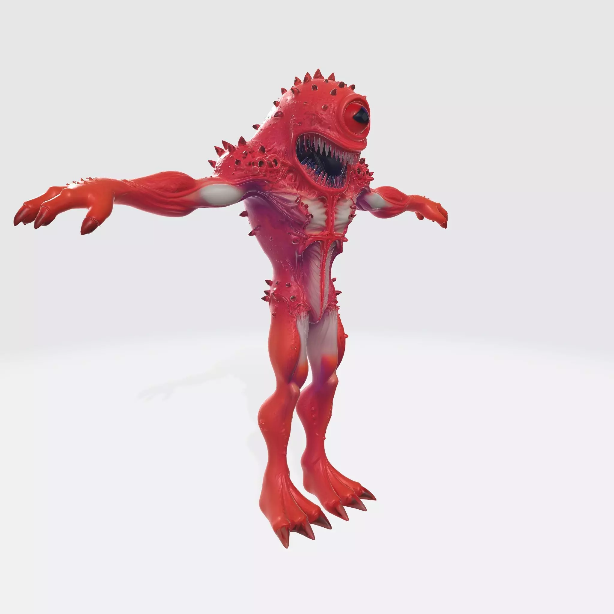 Monster Character 18 Low-poly 3D model_1