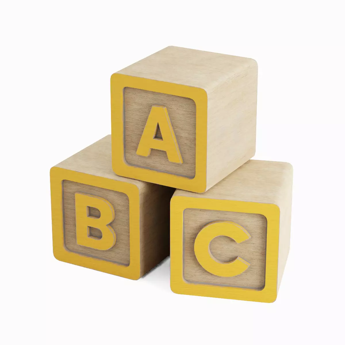 ABC Blocks Pack 3D Model Collection_22
