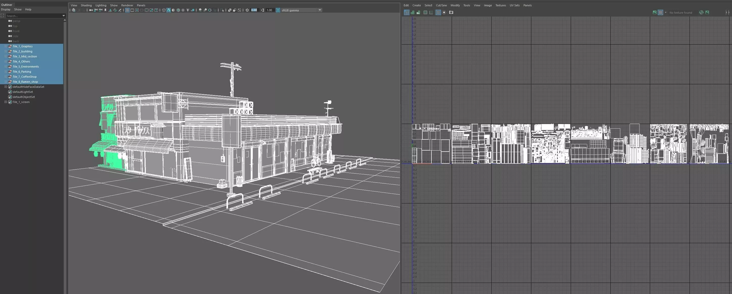 7 eleven  7 11 Store and street Low-poly 3D model_22
