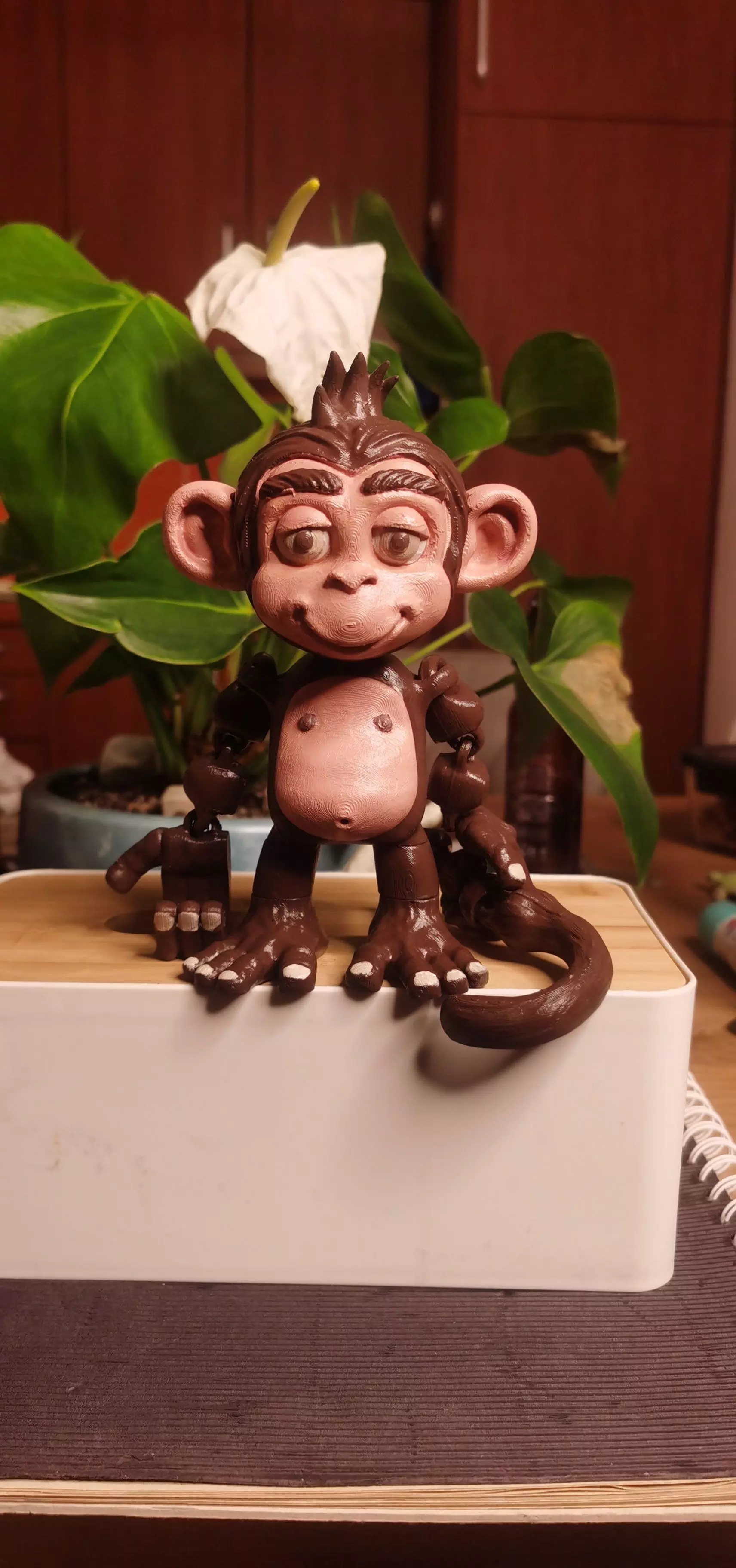 FLEXI MONKEY PRINT-IN-PLACE NO SUPPORTS  3D print model_8