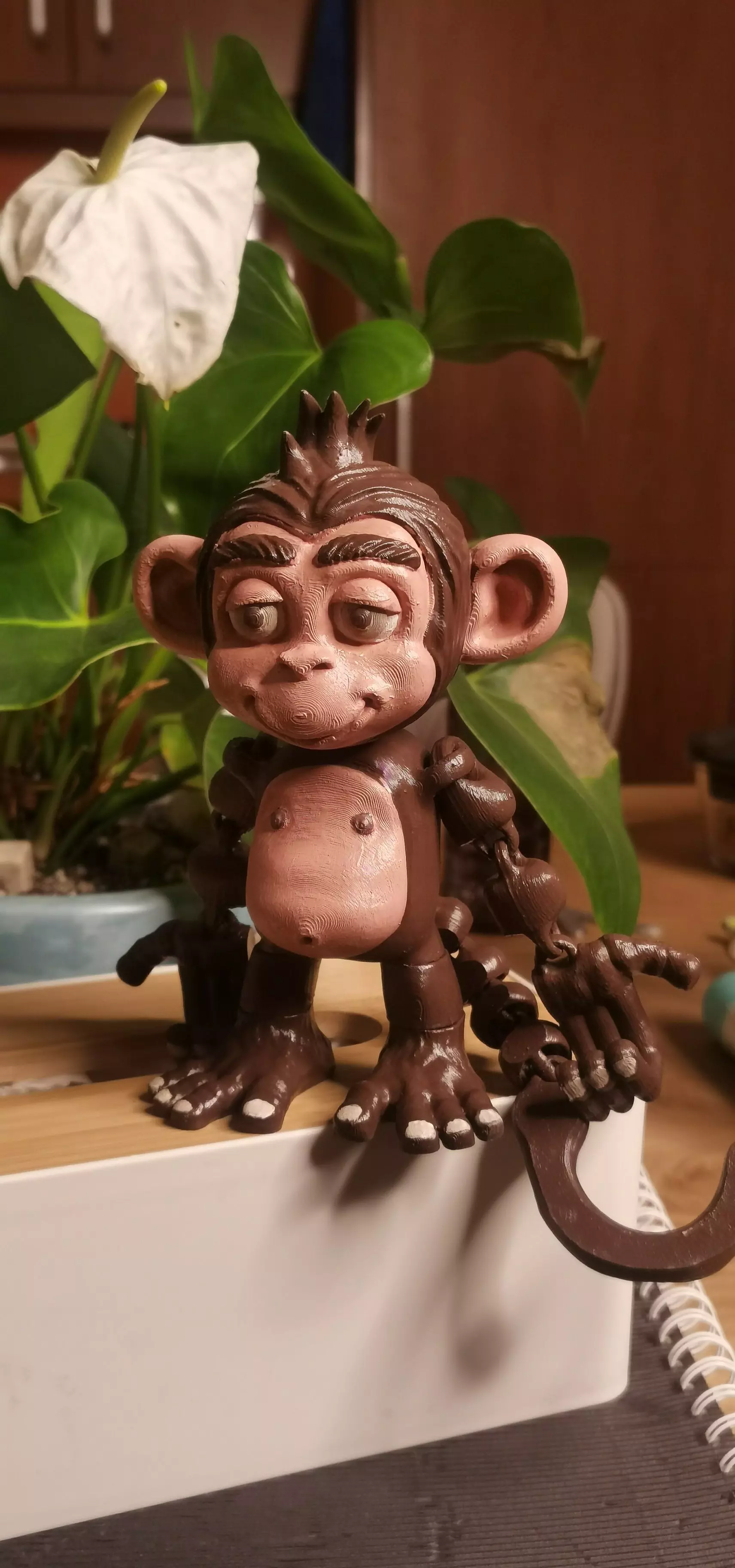FLEXI MONKEY PRINT-IN-PLACE NO SUPPORTS  3D print model_2