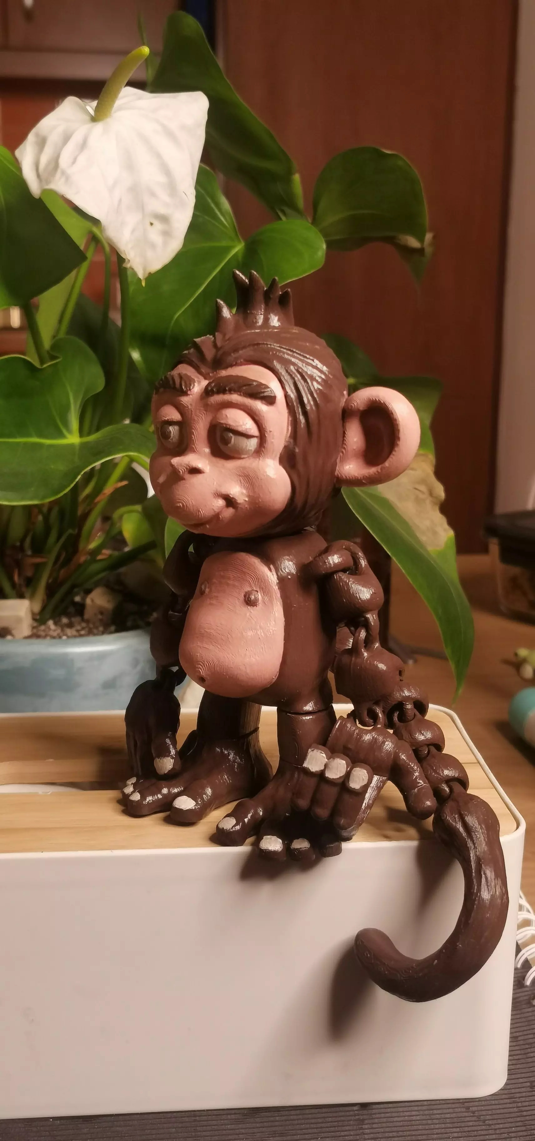 FLEXI MONKEY PRINT-IN-PLACE NO SUPPORTS  3D print model_6