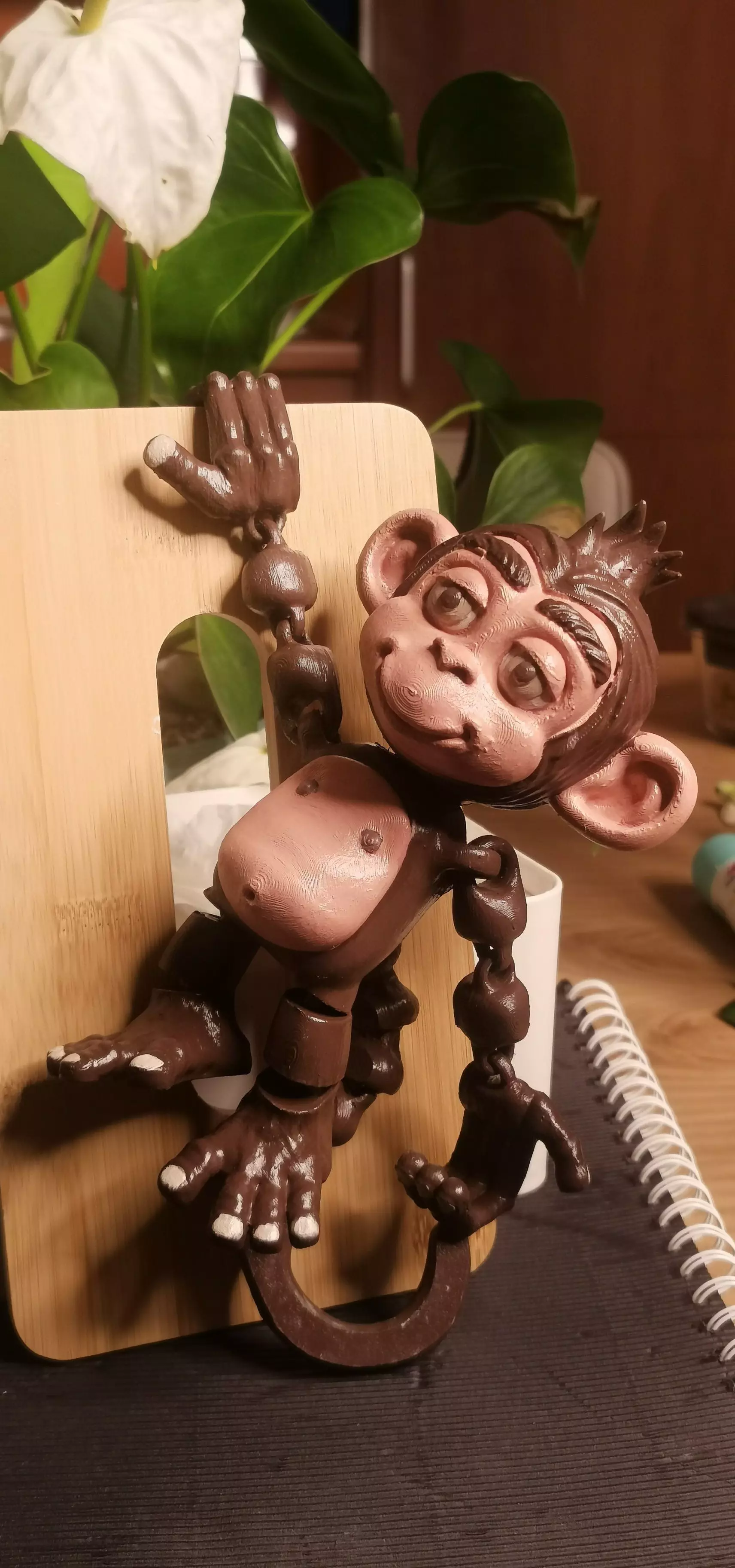 FLEXI MONKEY PRINT-IN-PLACE NO SUPPORTS  3D print model_5