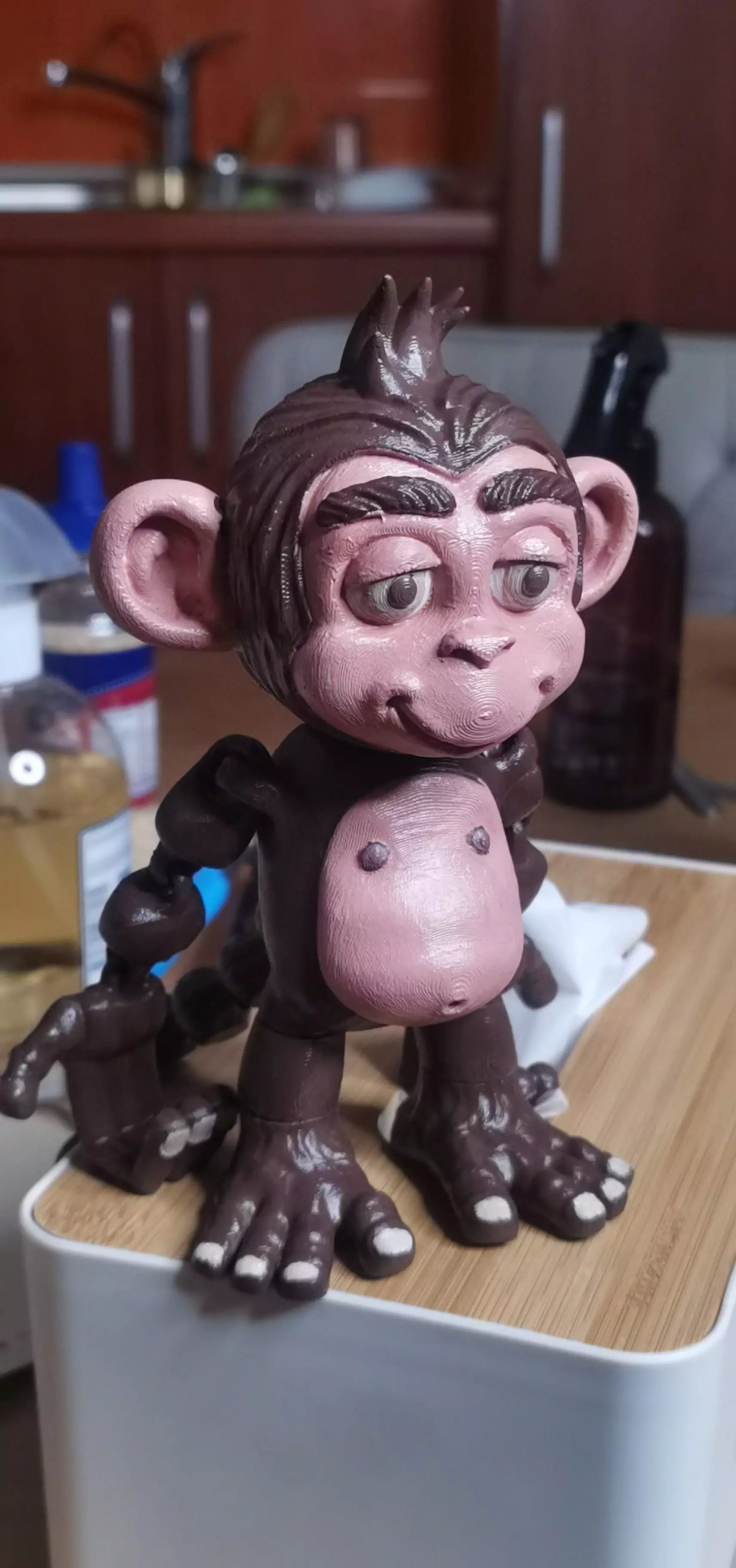 FLEXI MONKEY PRINT-IN-PLACE NO SUPPORTS  3D print model_12