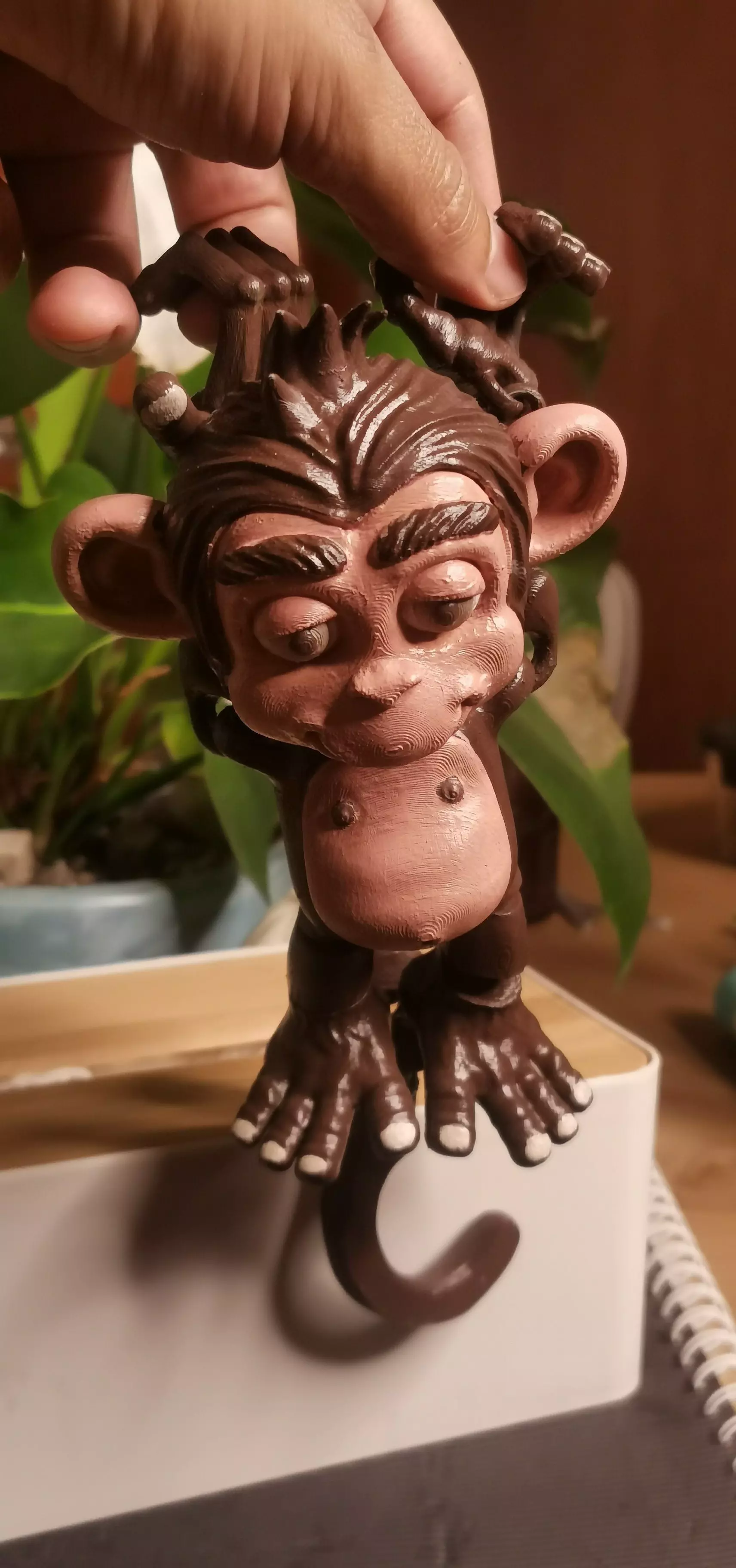 FLEXI MONKEY PRINT-IN-PLACE NO SUPPORTS  3D print model_4