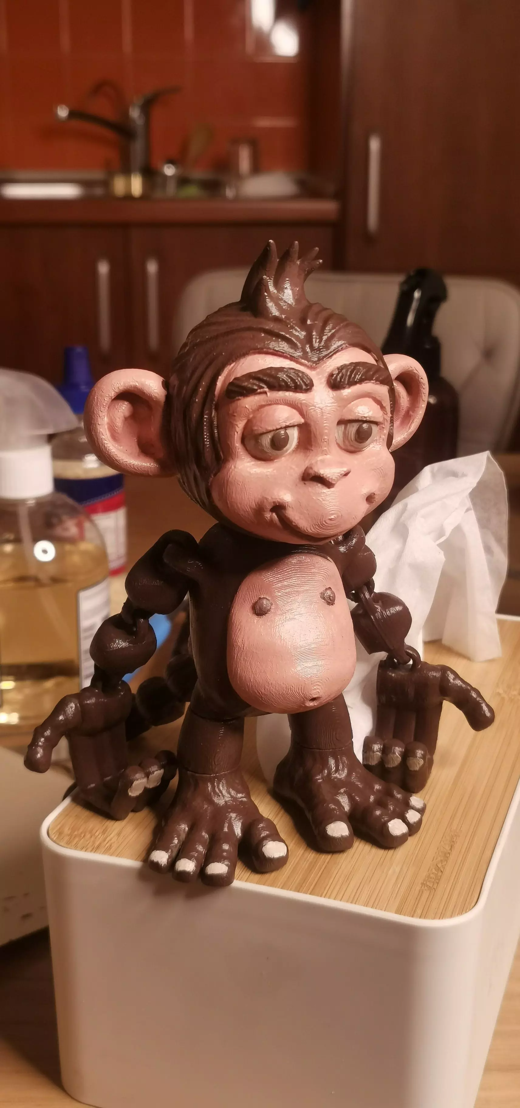 FLEXI MONKEY PRINT-IN-PLACE NO SUPPORTS  3D print model_14