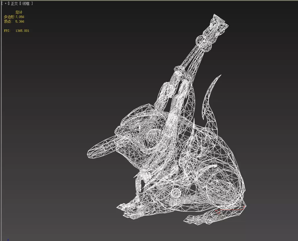 Golden Toad Lucky Low-poly 3D model_34