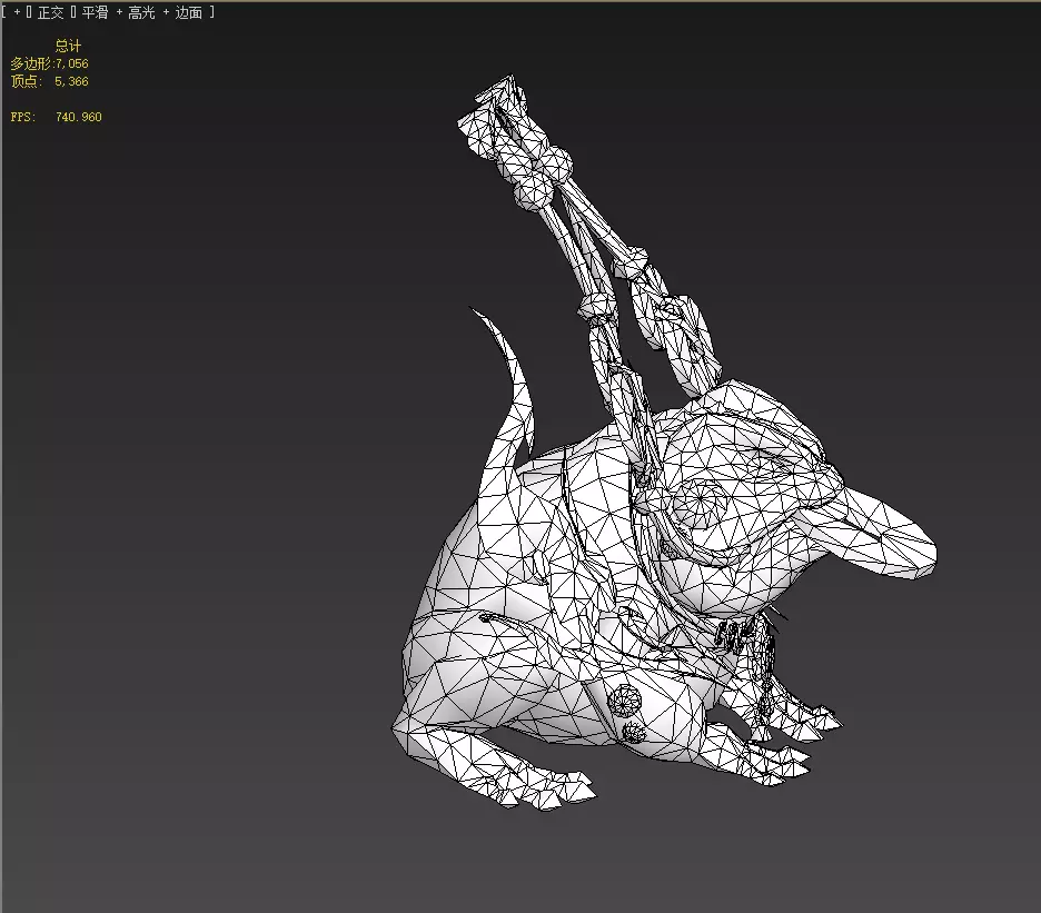 Golden Toad Lucky Low-poly 3D model_38