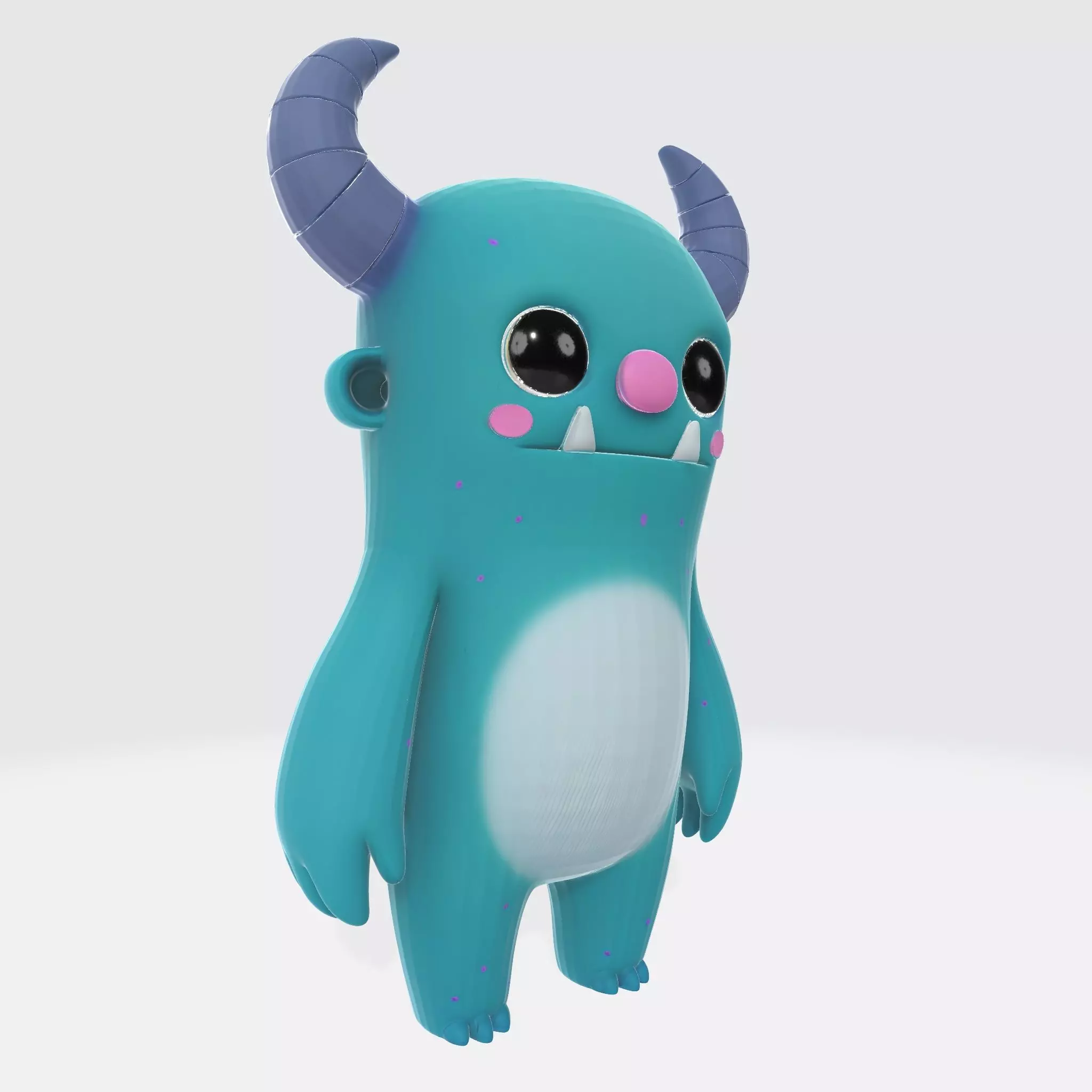 Monster Character 17 Low-poly 3D model_1