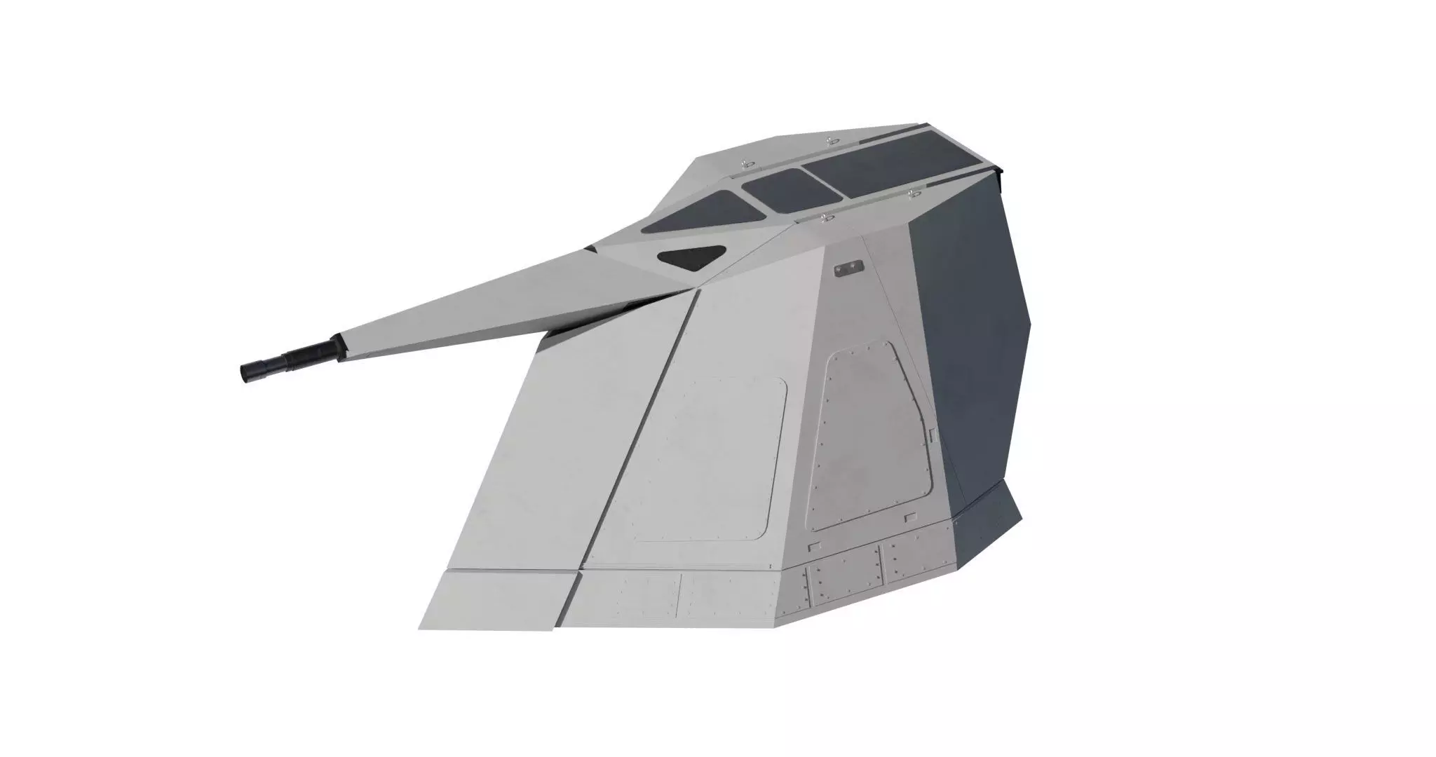 sovraponte 76mm naval gun 3D model_0