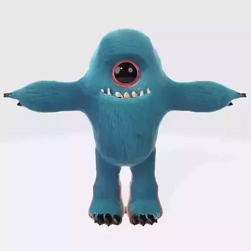 Monster Character 15 Low-poly 3D model