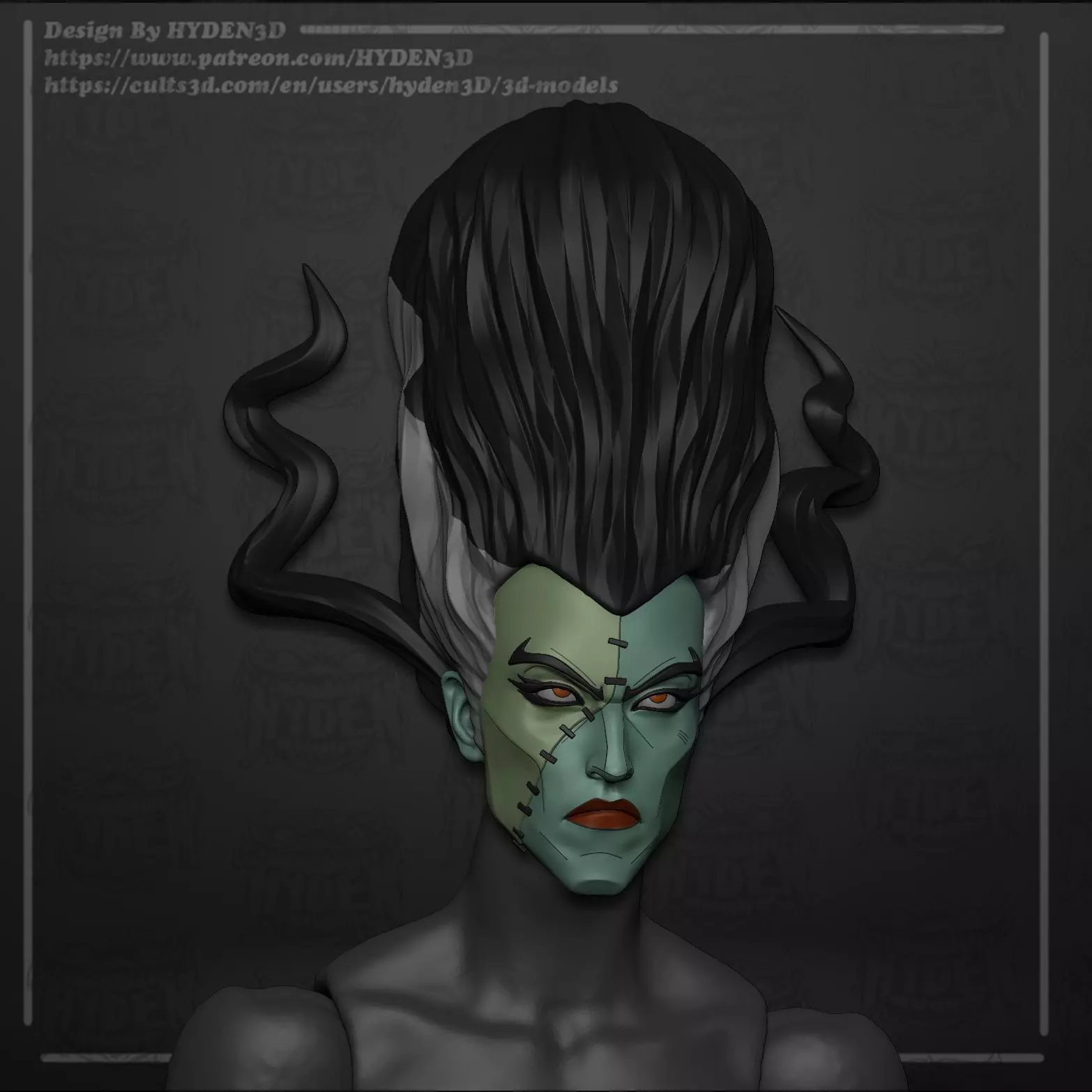 the bride 3D print model_2