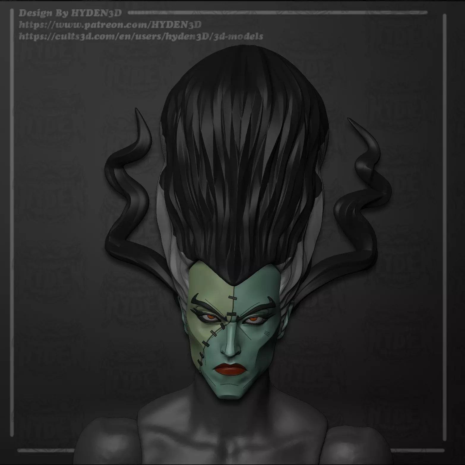 the bride 3D print model_1