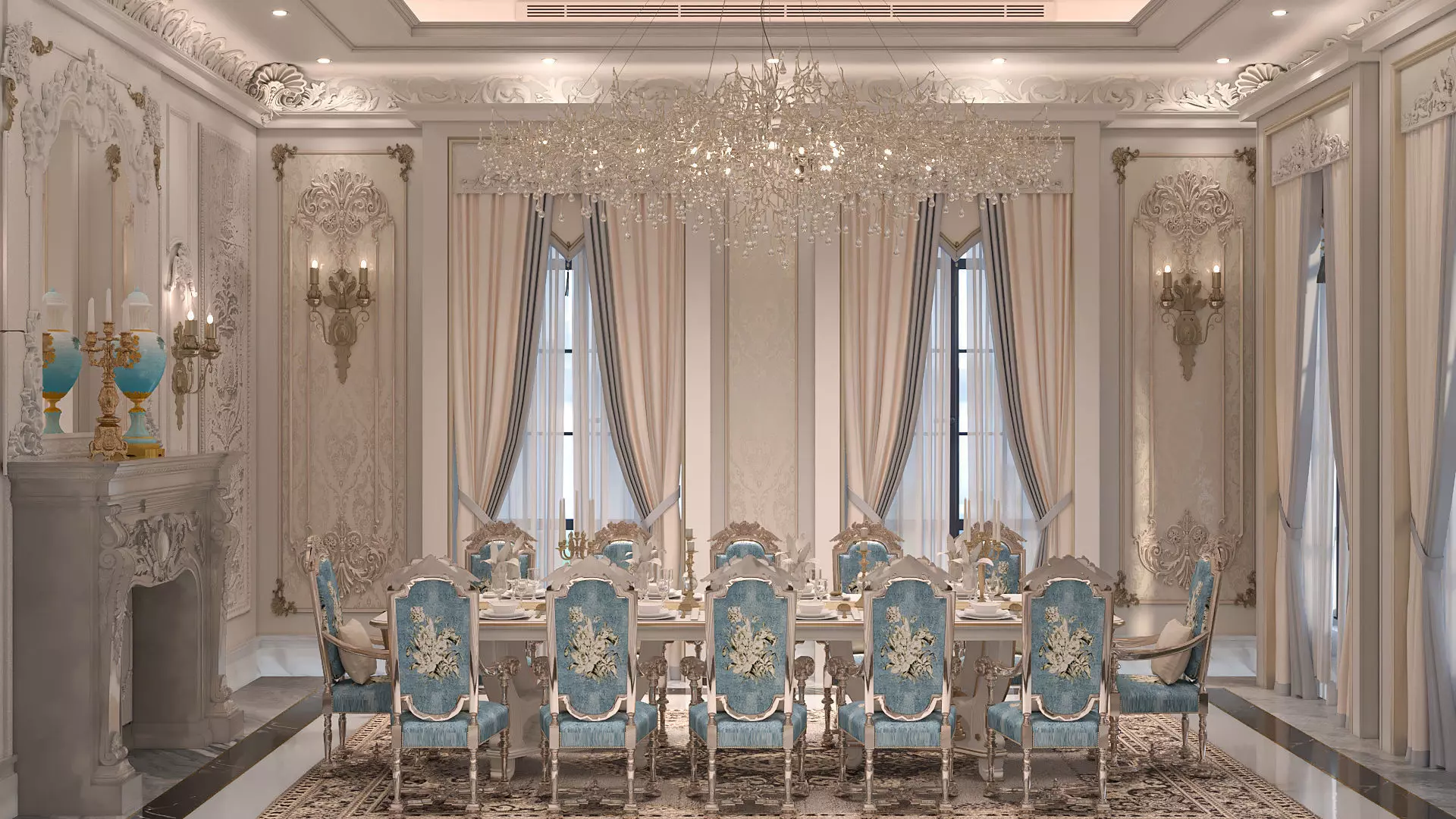 Ground floor villa 3D model_10