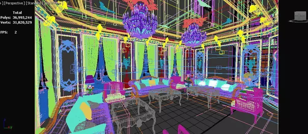 Ground floor villa 3D model_22