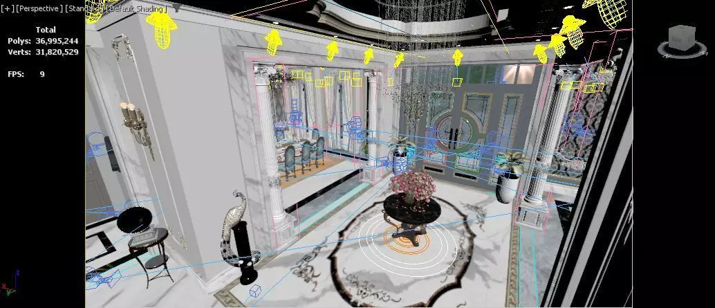 Ground floor villa 3D model_14