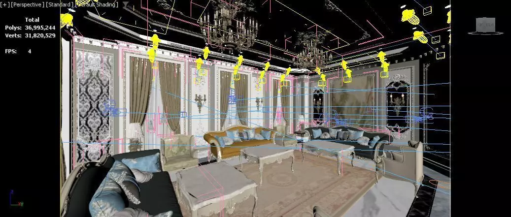 Ground floor villa 3D model_17