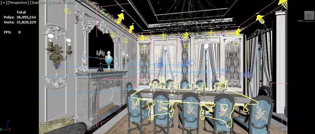 Ground floor villa 3D model_16