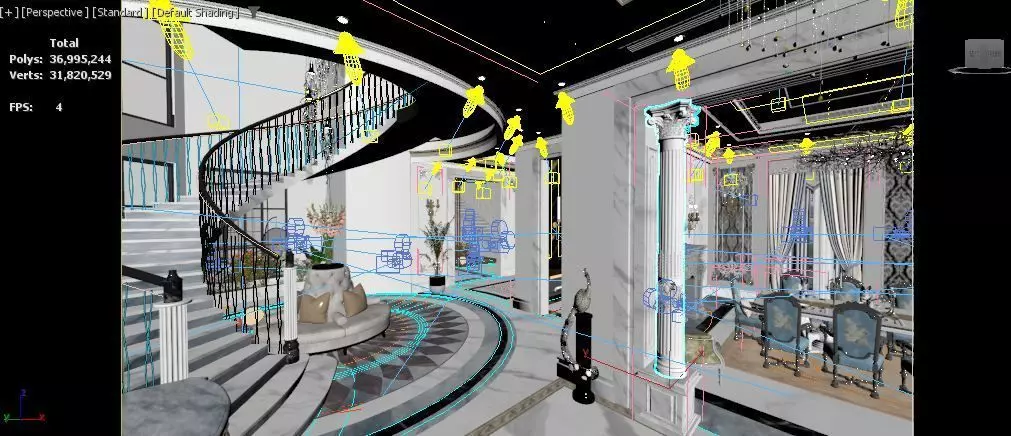 Ground floor villa 3D model_13