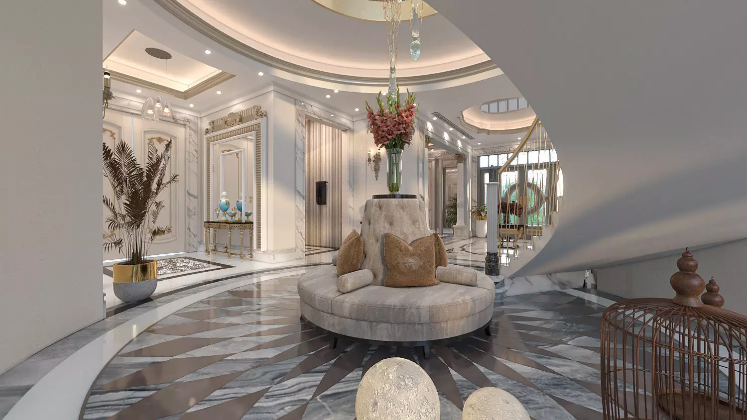 Ground floor villa 3D model_3