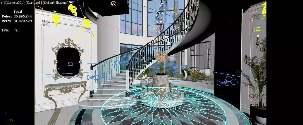 Ground floor villa 3D model_21