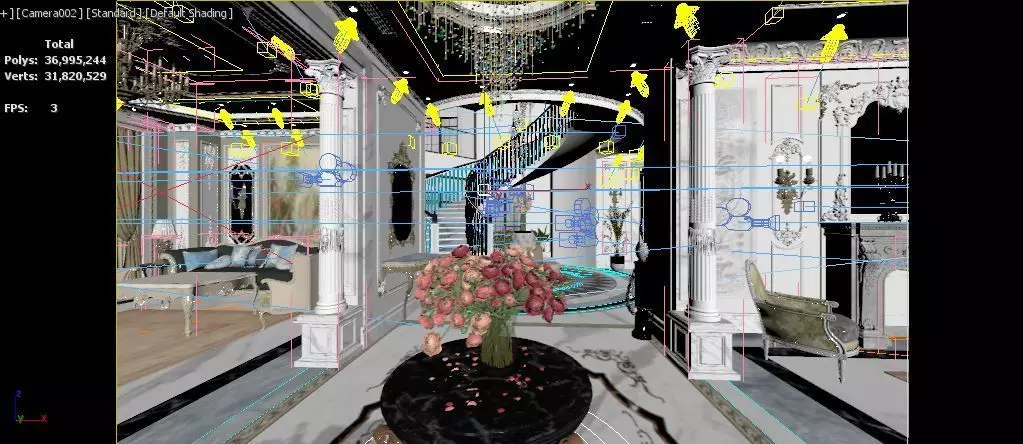 Ground floor villa 3D model_11