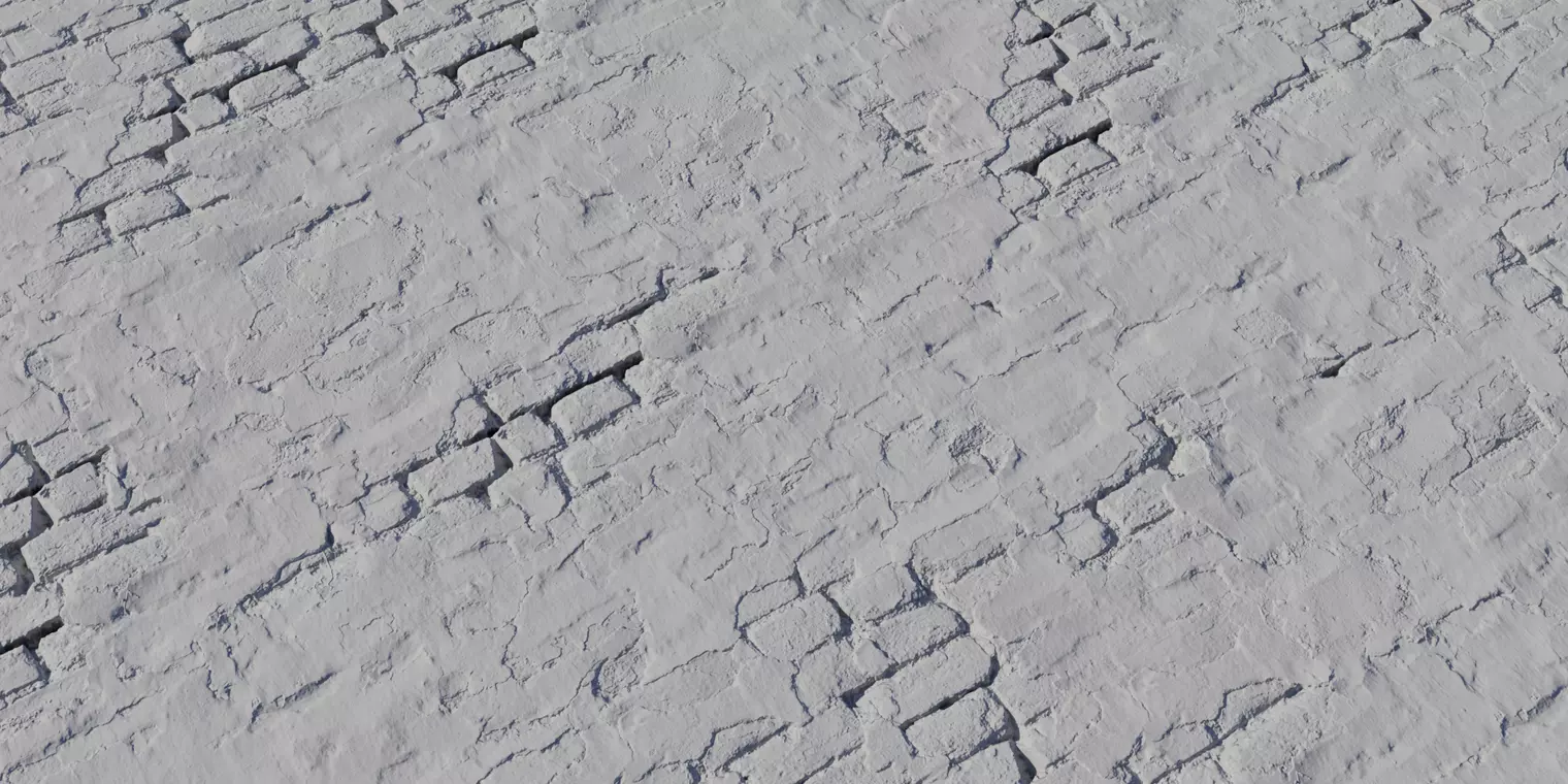 PBR Weathered Plaster over Brick Texture_2