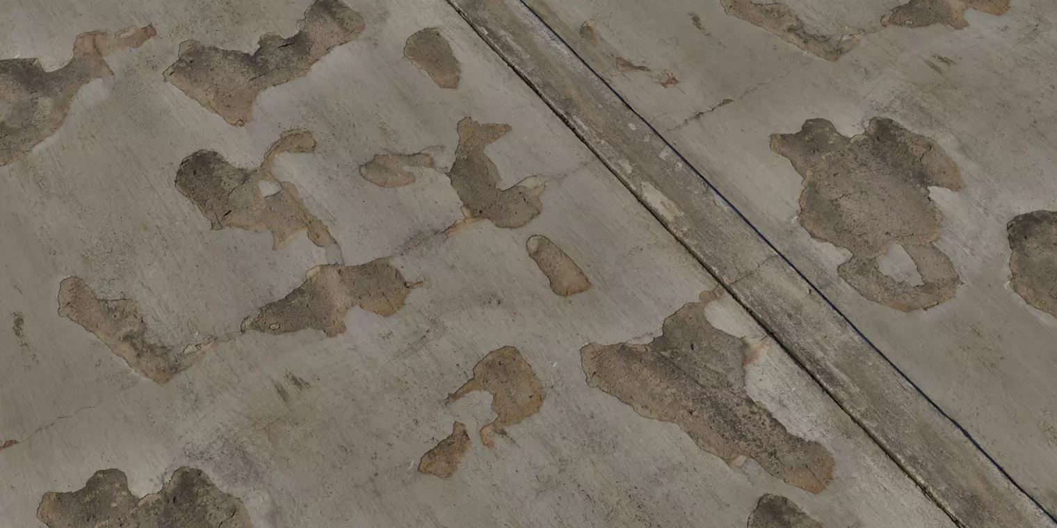 PBR Aged Concrete Panel with Seam Texture_1