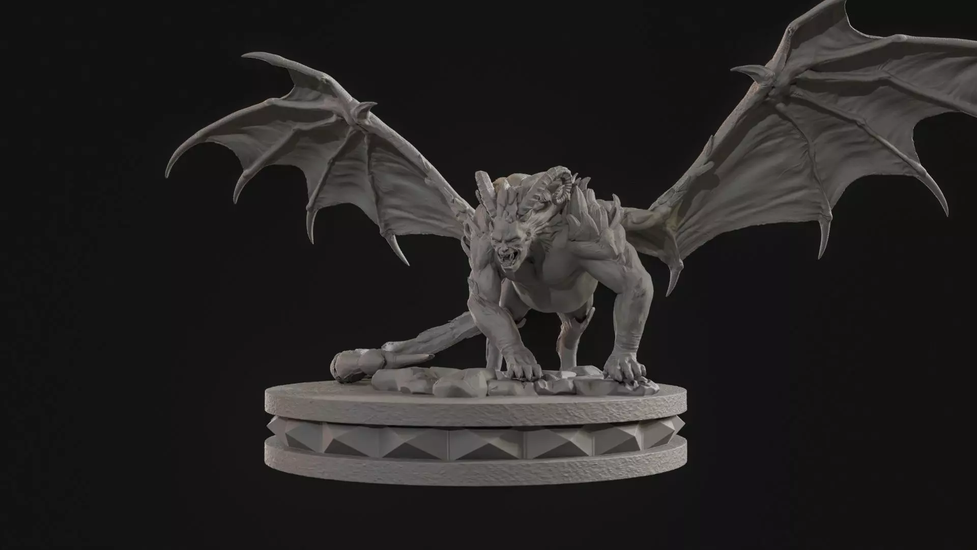 Manticore High PPoly for 3d Print 3D print model