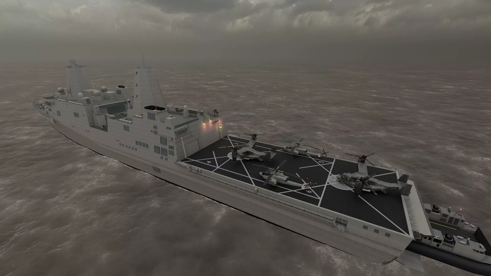 SAN ANTONIO CLASS DESTROYER 3D model_41