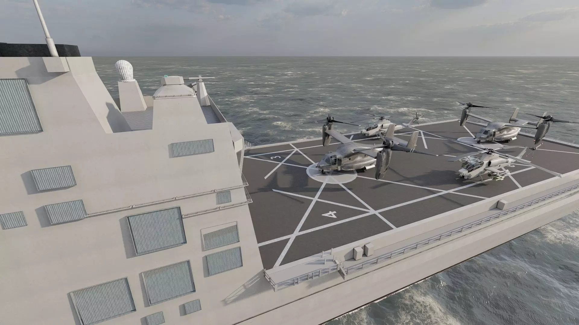 SAN ANTONIO CLASS DESTROYER 3D model_12