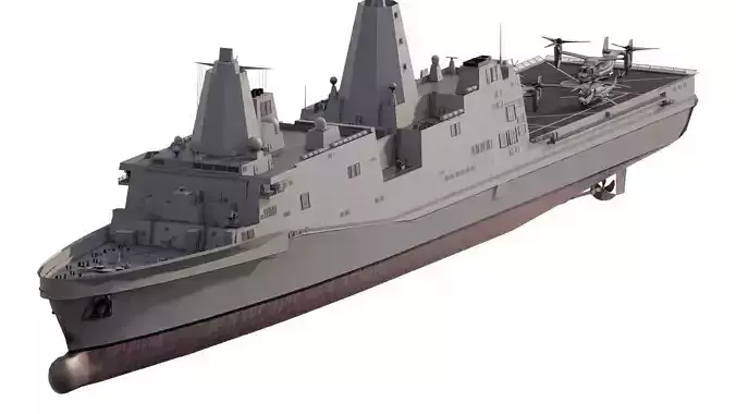 SAN ANTONIO CLASS DESTROYER 3D model