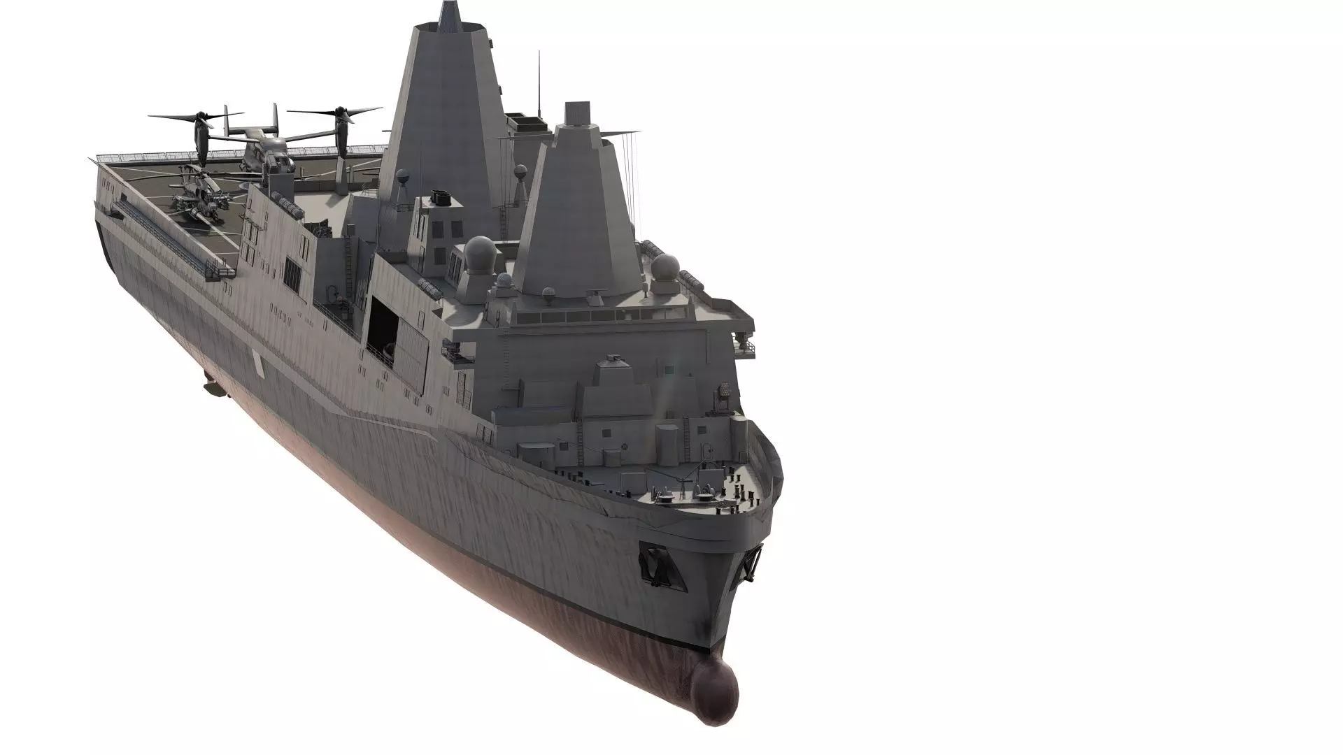 SAN ANTONIO CLASS DESTROYER 3D model_2