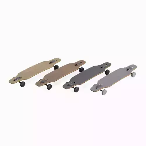 Longboard Pack 3D Model Collection