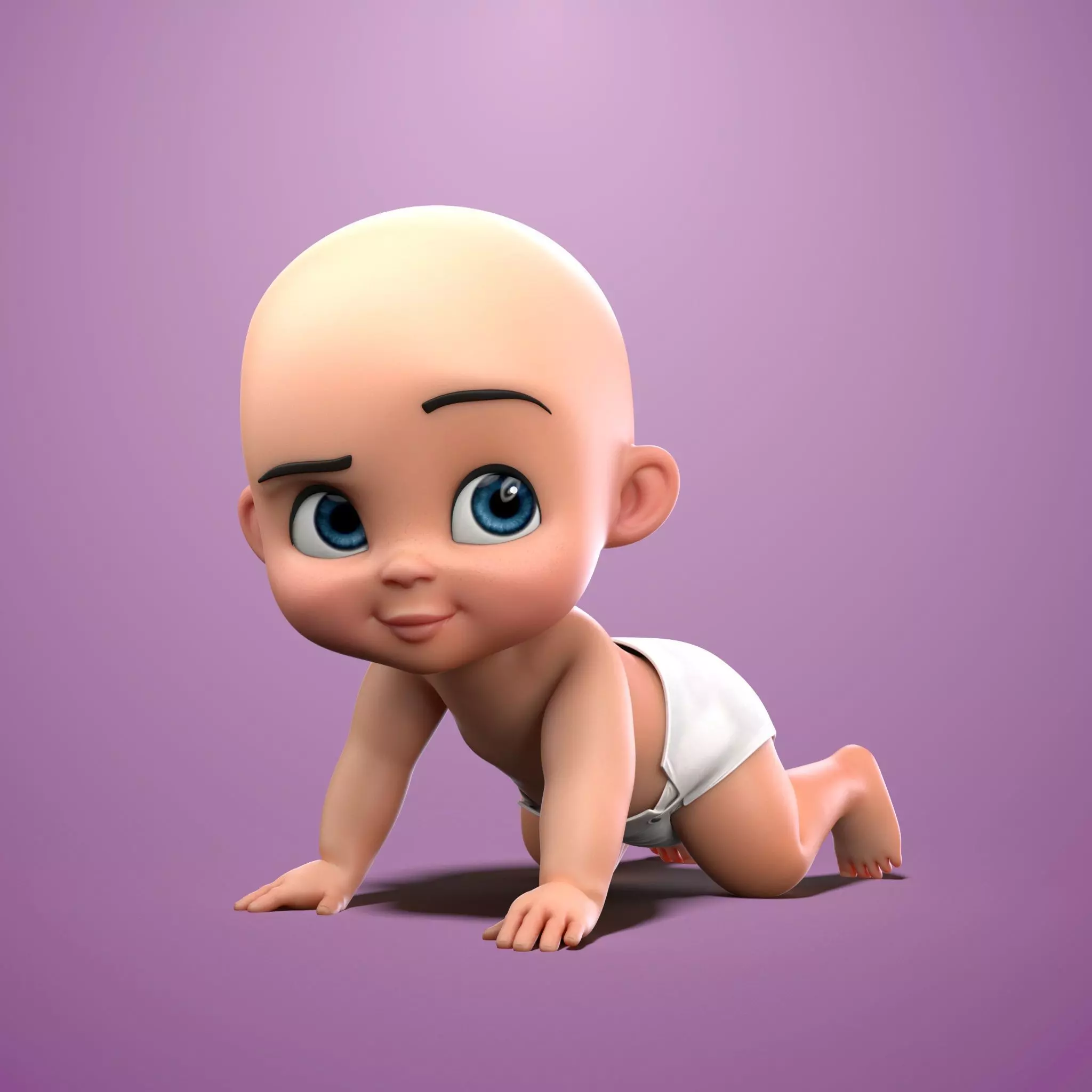 Toddler  3D model_0