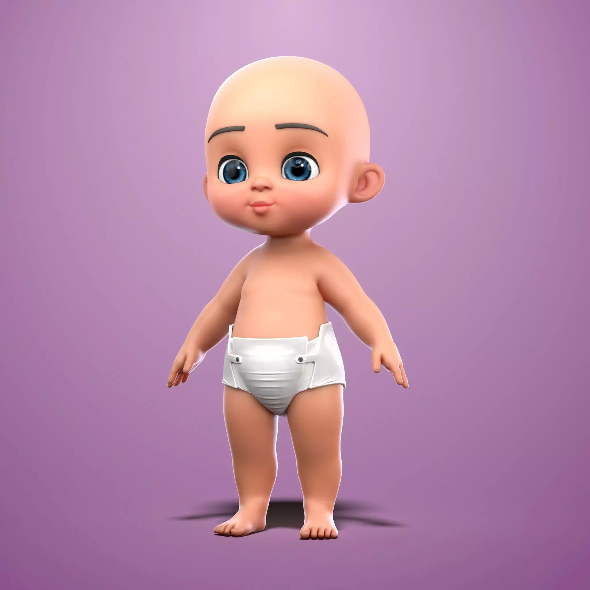 Toddler  3D model_1