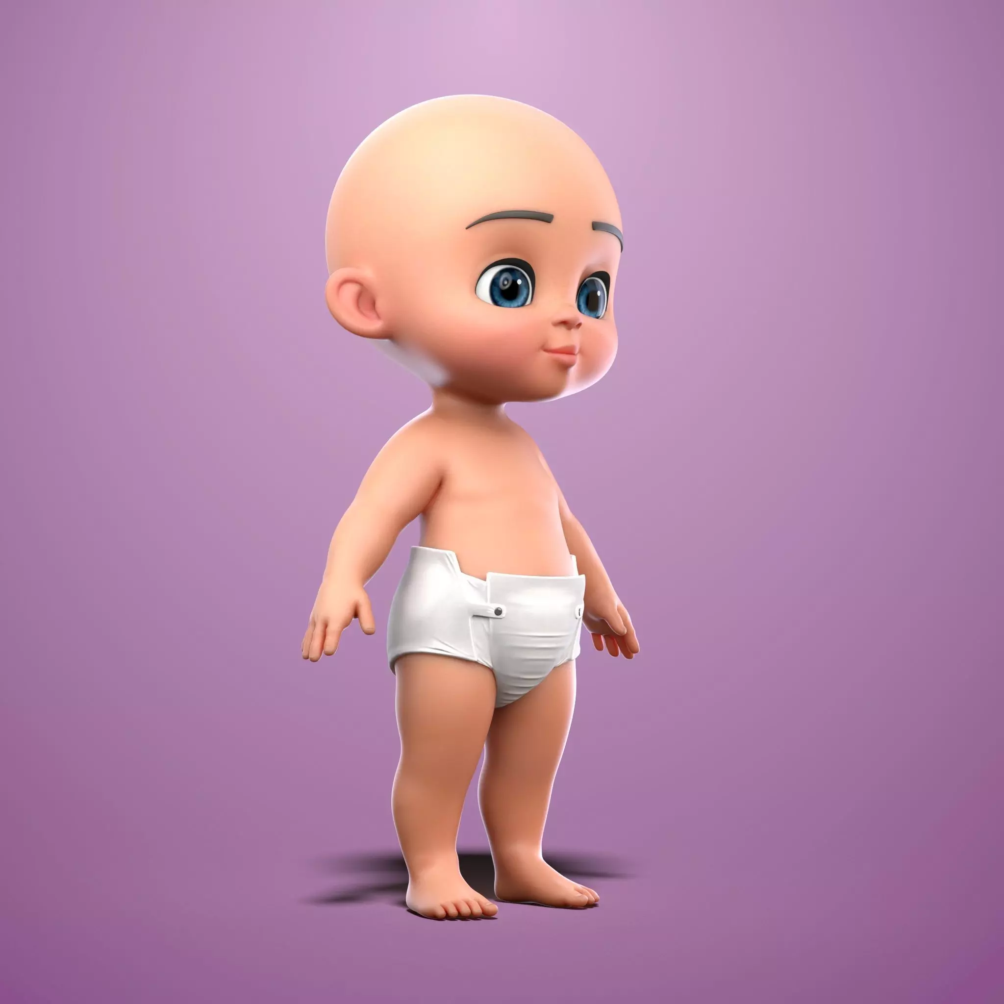 Toddler  3D model_2