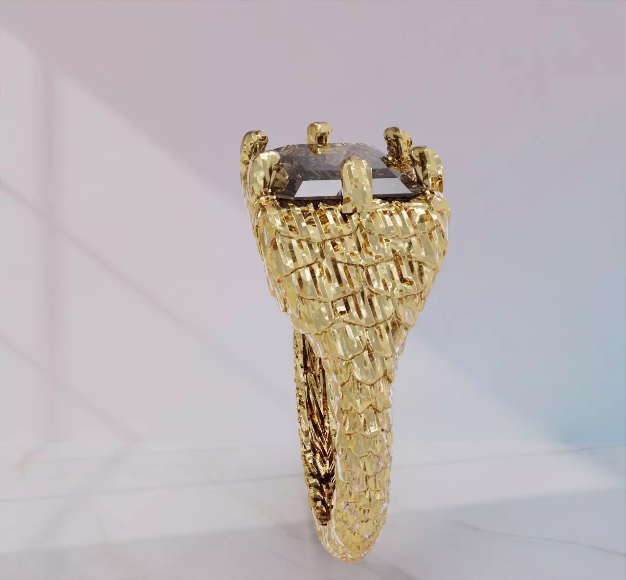 Knight Ring Jewelry model - for Him and Her 3D print model_27