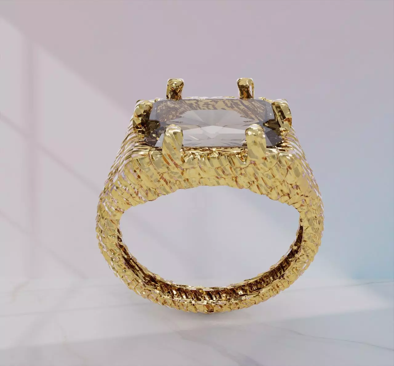 Knight Ring Jewelry model - for Him and Her 3D print model_26