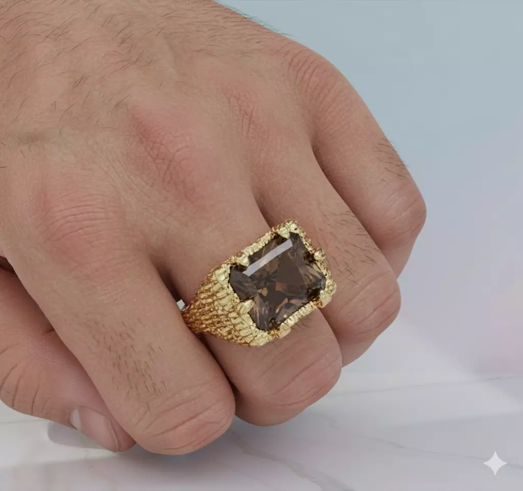 Knight Ring Jewelry model - for Him and Her 3D print model_1