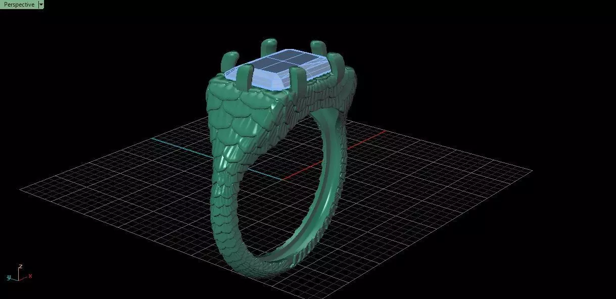 Knight Ring Jewelry model - for Him and Her 3D print model_23