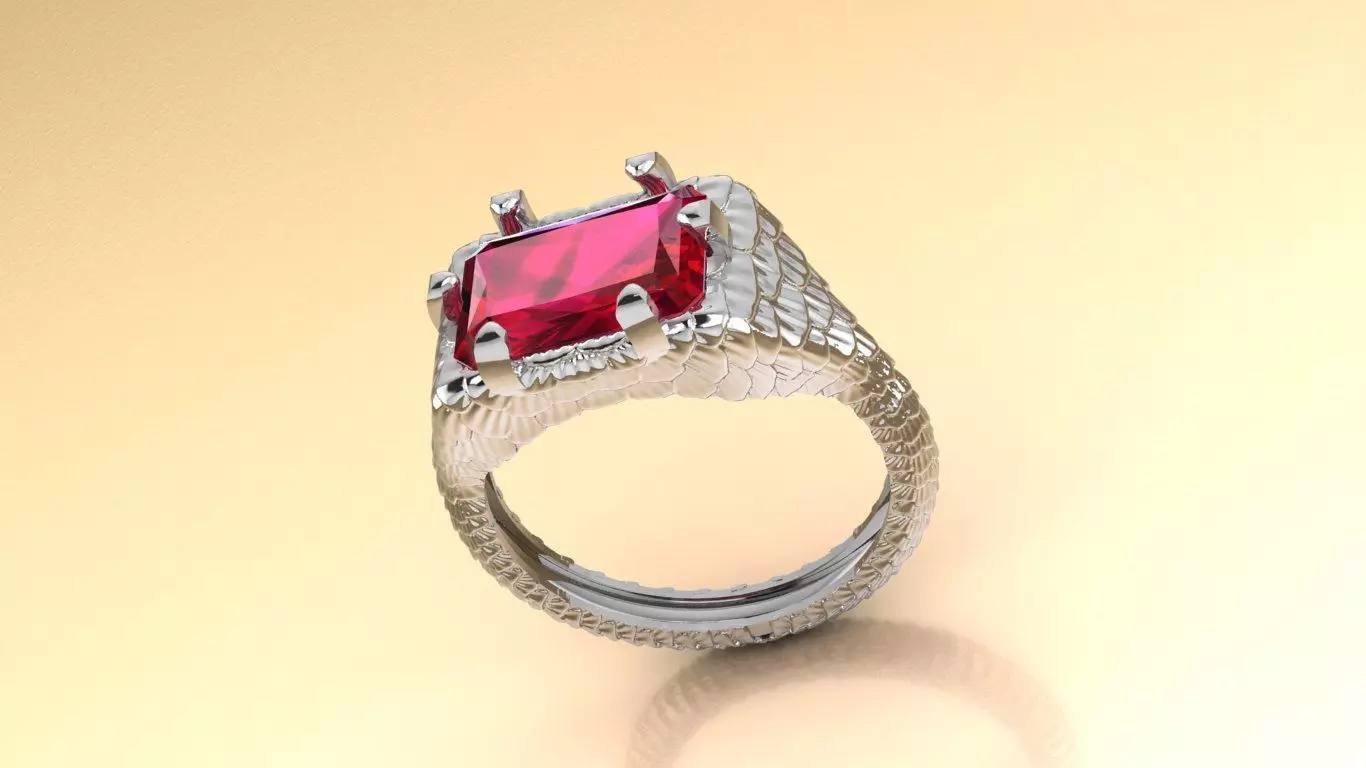 Knight Ring Jewelry model - for Him and Her 3D print model_3